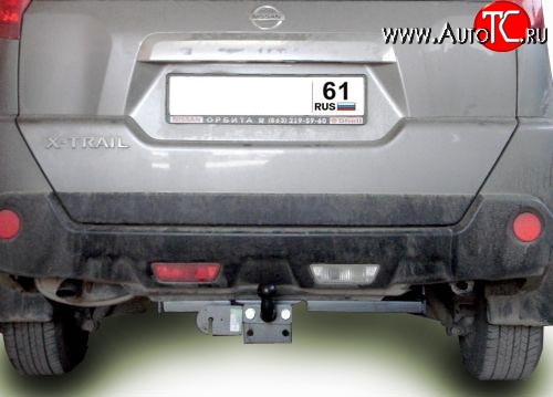 8 699 р. Фаркоп Лидер Плюс (до 1200 кг)  Nissan X-trail  2 T31 (2007-2011) дорестайлинг (Без электропакета)  с доставкой в г. Керчь