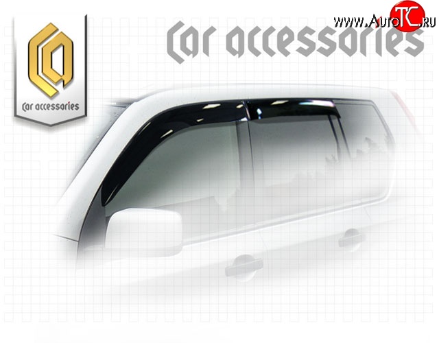 2 199 р. Комплект дефлекторов окон CA Plastic Nissan X-trail 2 T31 рестайлинг (2010-2015) (Classic полупрозрачный, Без хром.молдинга, Крепление скотч)  с доставкой в г. Керчь