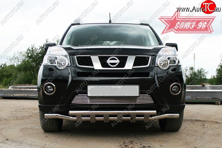 4 499 р. Декоративный элемент воздухозаборника Souz-96 (d10) Nissan X-trail 2 T31 рестайлинг (2010-2015)  с доставкой в г. Керчь