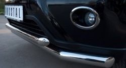 17 999 р. Защита переднего бампера (2 трубыØ76 и 63 мм, нержавейка) SLITKOFF  Nissan X-trail  2 T31 (2010-2015) рестайлинг  с доставкой в г. Керчь. Увеличить фотографию 3