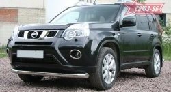 15 254 р. Защита переднего бампера одинарная Souz-96 (d76) Nissan X-trail 2 T31 рестайлинг (2010-2015)  с доставкой в г. Керчь. Увеличить фотографию 2