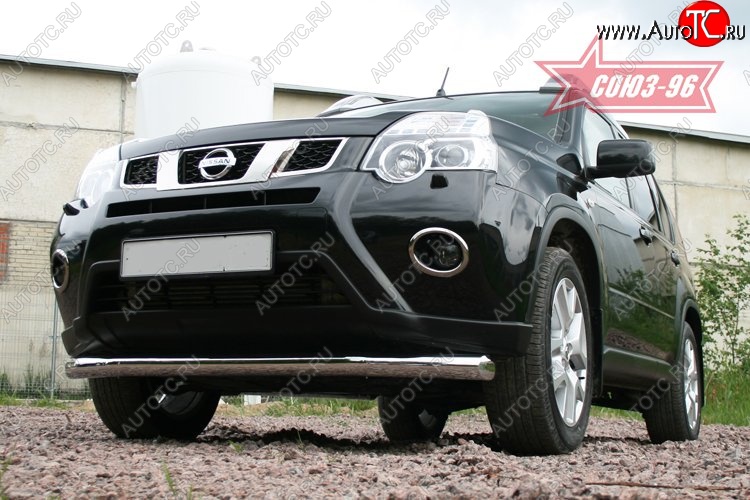 15 254 р. Защита переднего бампера одинарная Souz-96 (d76) Nissan X-trail 2 T31 рестайлинг (2010-2015)  с доставкой в г. Керчь