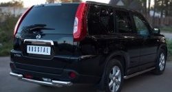 16 599 р. Защита заднего бампера (2 трубы Ø63, нержавейка) SLITKOFF Nissan X-trail 2 T31 рестайлинг (2010-2015)  с доставкой в г. Керчь. Увеличить фотографию 4