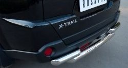 15 699 р. Защита заднего бампера (2 трубы Ø76, нержавейка) SLITKOFF Nissan X-trail 2 T31 рестайлинг (2010-2015)  с доставкой в г. Керчь. Увеличить фотографию 2