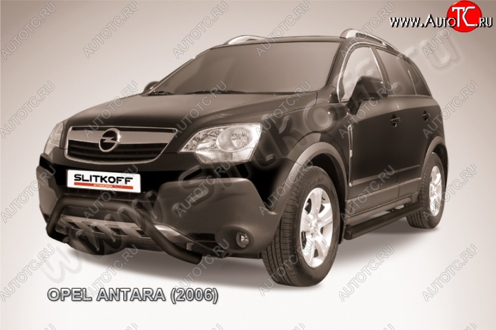 15 849 р. Кенгурятник d57 низкий мини  Opel Antara (2006-2010) (Цвет: серебристый)  с доставкой в г. Керчь
