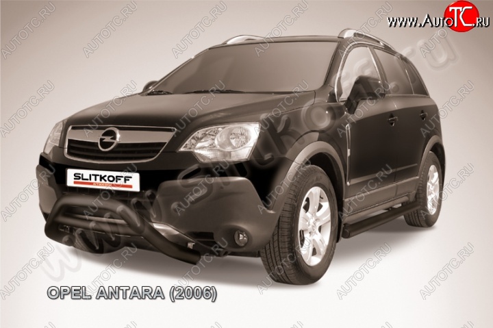 23 599 р. Кенгурятник d76 низкий  Opel Antara (2006-2010) (Цвет: серебристый)  с доставкой в г. Керчь