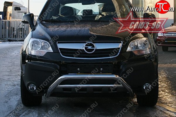 10 799 р. Защита переднего бампера Souz-96 (d60) Opel Antara (2006-2010)  с доставкой в г. Керчь