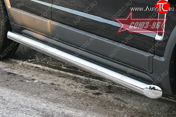15 299 р. Защита порогов Souz-96 (d76) Opel Antara (2006-2010)  с доставкой в г. Керчь