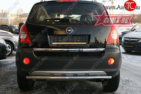 9 179 р. Защита заднего бампера Souz-96 (d42) Opel Antara (2006-2010)  с доставкой в г. Керчь