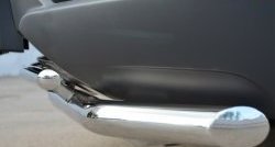16 949 р. Защита переднего бампера (2 трубыØ63 и 42 мм, нержавейка) SLITKOFF Opel Antara рестайлинг (2010-2015)  с доставкой в г. Керчь. Увеличить фотографию 3