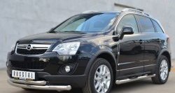 20 399 р. Защита переднего бампера (2 трубыØ76 и 63 мм, нержавейка) SLITKOFF Opel Antara рестайлинг (2010-2015)  с доставкой в г. Керчь. Увеличить фотографию 4