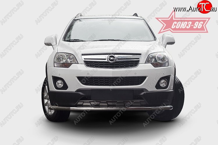 16 469 р. Защита переднего бампера одинарная Souz-96 (d60) Opel Antara рестайлинг (2010-2015)  с доставкой в г. Керчь