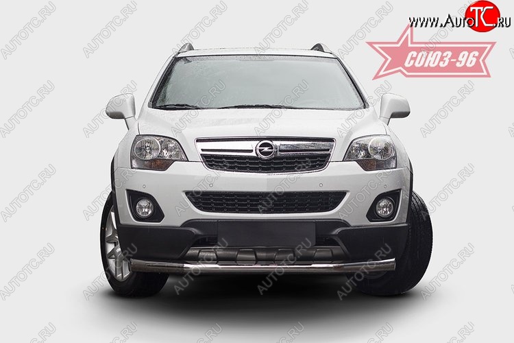 18 764 р. Защита переднего бампера одинарная Souz-96 (d76) Opel Antara рестайлинг (2010-2015)  с доставкой в г. Керчь