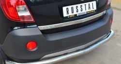 16 749 р. Одинарная защита заднего бампера из трубы диаметром 63 мм SLITKOFF  Opel Antara (2010-2015) рестайлинг  с доставкой в г. Керчь. Увеличить фотографию 2