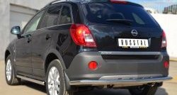16 749 р. Одинарная защита заднего бампера из трубы диаметром 63 мм SLITKOFF  Opel Antara (2010-2015) рестайлинг  с доставкой в г. Керчь. Увеличить фотографию 4