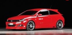 5 699 р. Накладка на передний бампер Rieger Opel Astra H GTC хэтчбек 3 дв. дорестайлинг (2004-2006) (Неокрашенная)  с доставкой в г. Керчь. Увеличить фотографию 2