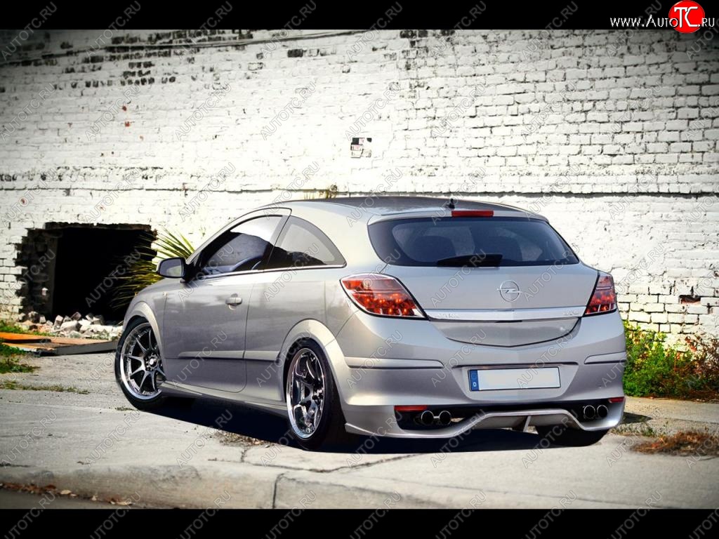 15 599 р. Накладка на задний бампер R1 Opel Astra H GTC хэтчбек 3 дв. дорестайлинг (2004-2006)  с доставкой в г. Керчь