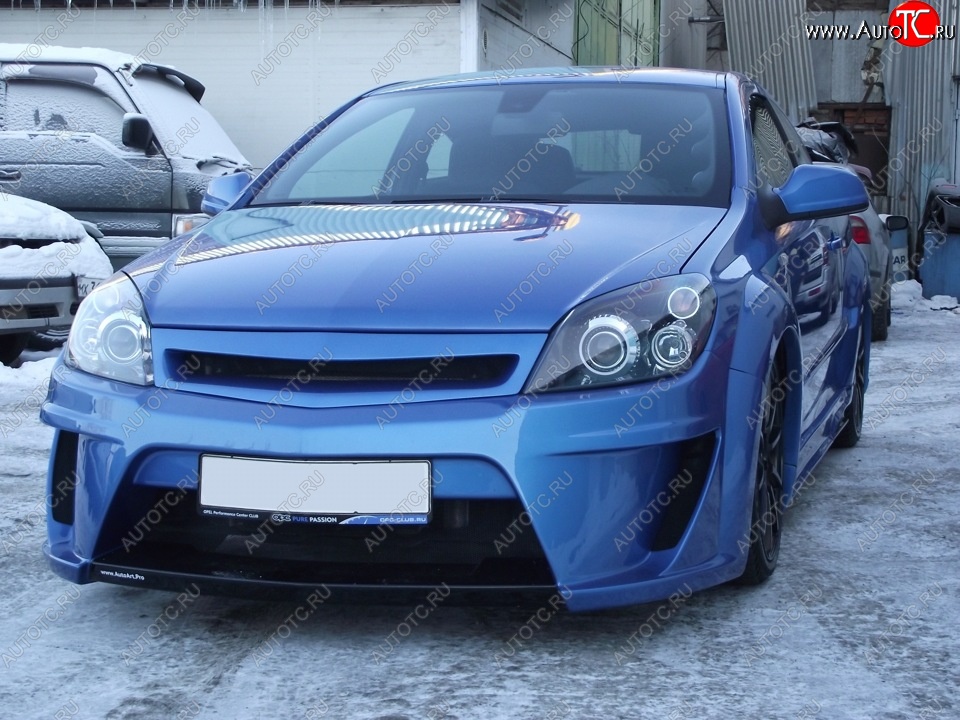 4 849 р. Решетка радиатора IBHERDESIGN Opel Astra H GTC хэтчбек 3 дв. рестайлинг (2006-2011) (Неокрашенная)  с доставкой в г. Керчь