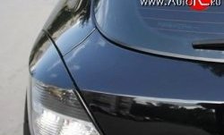 1 899 р. Комплект ресничек Rieger на фонари Opel Astra H GTC хэтчбек 3 дв. дорестайлинг (2004-2006) (Неокрашенные)  с доставкой в г. Керчь. Увеличить фотографию 2