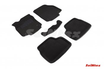 Коврики салона (ворсовые, 3D) Seintex Opel Astra H универсал (2004-2007) (черный)