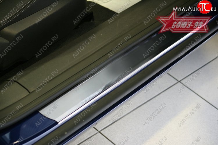 2 294 р. Накладки на внутренние пороги Souz-96 (без логотипа) Opel Astra H GTC хэтчбек 3 дв. рестайлинг (2006-2011)  с доставкой в г. Керчь
