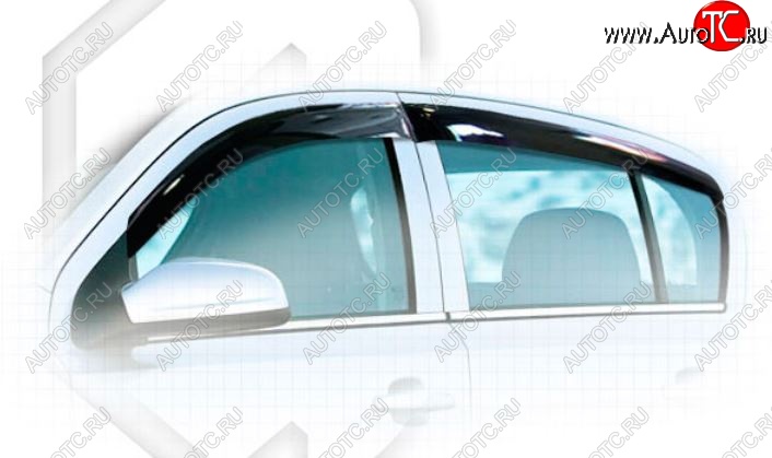 2 969 р. Дефлектора окон CA-Plastiс Opel Astra H хэтчбек 5дв рестайлинг (2007-2015) (Classic полупрозрачный)  с доставкой в г. Керчь
