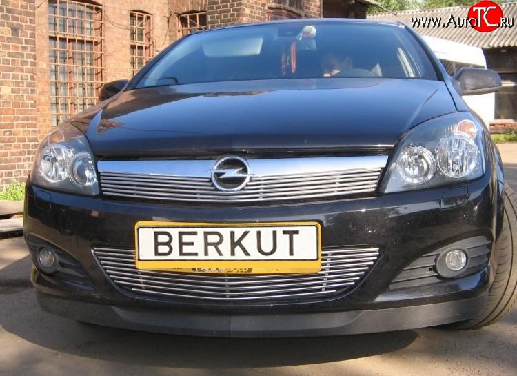 5 199 р. Декоративная вставка воздухозаборника Berkut Opel Astra H хэтчбек 5дв дорестайлинг (2004-2007)  с доставкой в г. Керчь