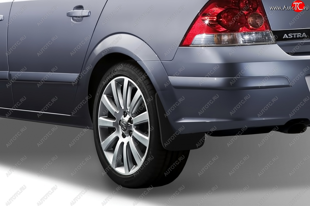 4 799 р. Брызговики Frosch Opel Astra H седан дорестайлинг (2004-2007) (Задние)  с доставкой в г. Керчь