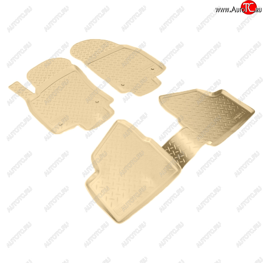 2 759 р. Коврики салона Norplast Unidec  Opel Astra  H (2004-2015) хэтчбек 5дв дорестайлинг, универсал рестайлинг, хэтчбек 5дв рестайлинг (Цвет: бежевый)  с доставкой в г. Керчь