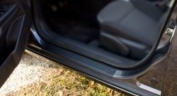 1 279 р. Накладки на порожки автомобиля RA  Opel Astra  H (2004-2007) универсал (Комплект (4 шт.))  с доставкой в г. Керчь. Увеличить фотографию 3