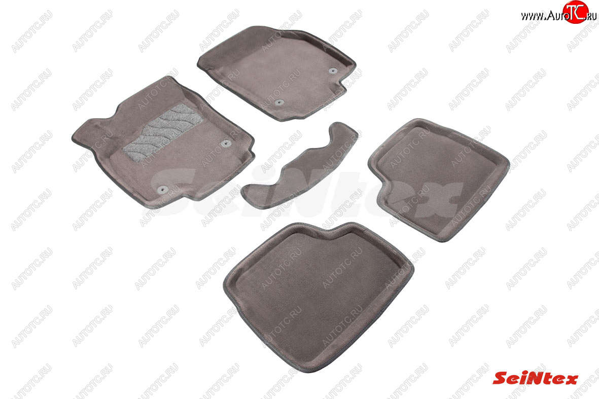 6 699 р. Текстильные 3D коврики в салон SEINTEX серые  Opel Astra  H (2004-2015) универсал, универсал рестайлинг  с доставкой в г. Керчь