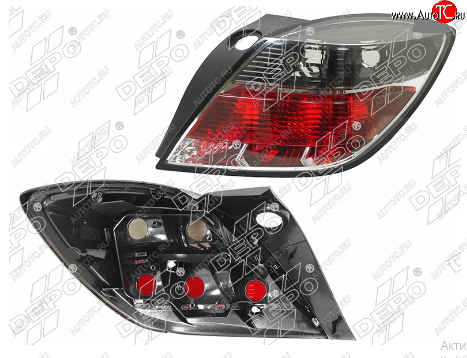 3 599 р. Правый фонарь задний DEPO  Opel Astra  H GTC (2004-2011) хэтчбек 3 дв. дорестайлинг, хэтчбек 3 дв. рестайлинг  с доставкой в г. Керчь