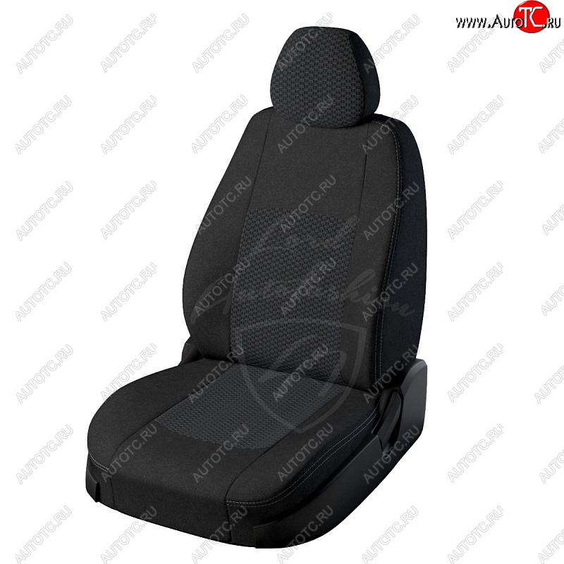 4 699 р. Чехлы для сидений Lord Autofashion Турин (жаккард, раздельная спинка) Opel Astra J хэтчбек 5 дв. дорестайлинг (2009-2012) (Черный, вставка Вега)  с доставкой в г. Керчь