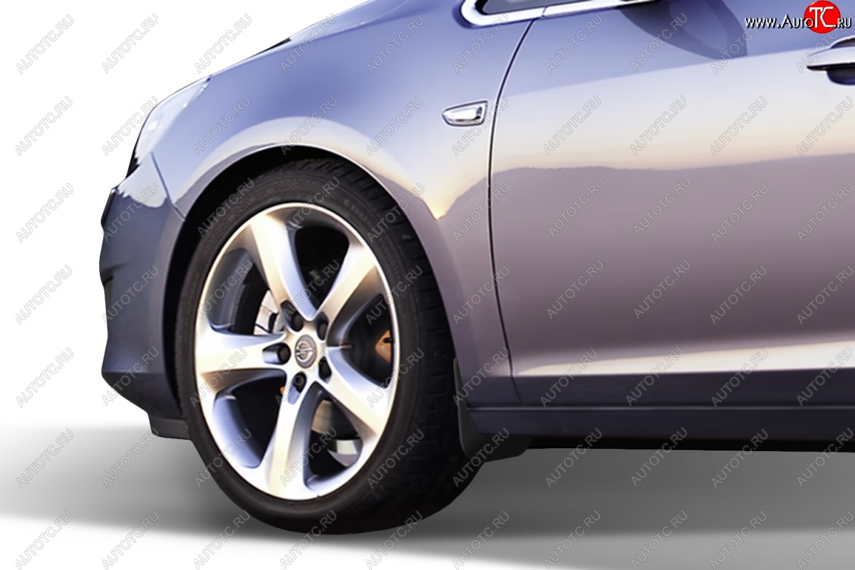4 799 р. Передние брызговики Sports Tourer Frosch  Opel Astra  J (2012-2017) универсал рестайлинг  с доставкой в г. Керчь