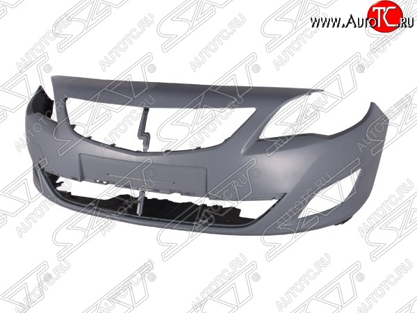 5 199 р. Передний бампер SAT  Opel Astra  J (2009-2012) хэтчбек 5 дв. дорестайлинг (Неокрашенный)  с доставкой в г. Керчь