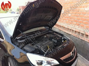 2 969 р. Упор капота MV-Tuning (одинарный) Opel Astra J хэтчбек 5 дв.  рестайлинг (2012-2017)  с доставкой в г. Керчь. Увеличить фотографию 3