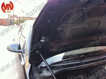 2 969 р. Упор капота MV-Tuning (одинарный) Opel Astra J хэтчбек 5 дв.  рестайлинг (2012-2017)  с доставкой в г. Керчь. Увеличить фотографию 2