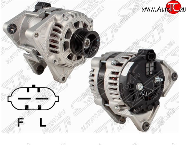 12 799 р. Генератор SAT (12V/100A)  Chevrolet Cruze ( J300,  J305) (2009-2012), Opel Astra  J (2009-2012)  с доставкой в г. Керчь