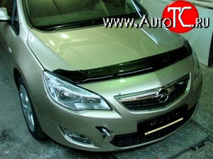 4 599 р. Дефлектор капота NovLine Opel Astra J хэтчбек 5 дв.  рестайлинг (2012-2017)  с доставкой в г. Керчь