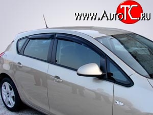 2 699 р. Дефлекторы окон (ветровики) Novline 4 шт. (седан / хетчбек) Opel Astra J хэтчбек 5 дв. дорестайлинг (2009-2012)  с доставкой в г. Керчь