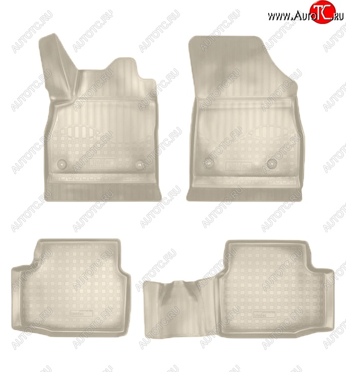 2 799 р. Коврики салонные Noplast (3D)  Opel Astra  K (2015-2021) универсал дорестайлинг, хэтчбек дорестайлинг, универсал рестайлинг, хэтчбек рестайлинг (Бежевые)  с доставкой в г. Керчь
