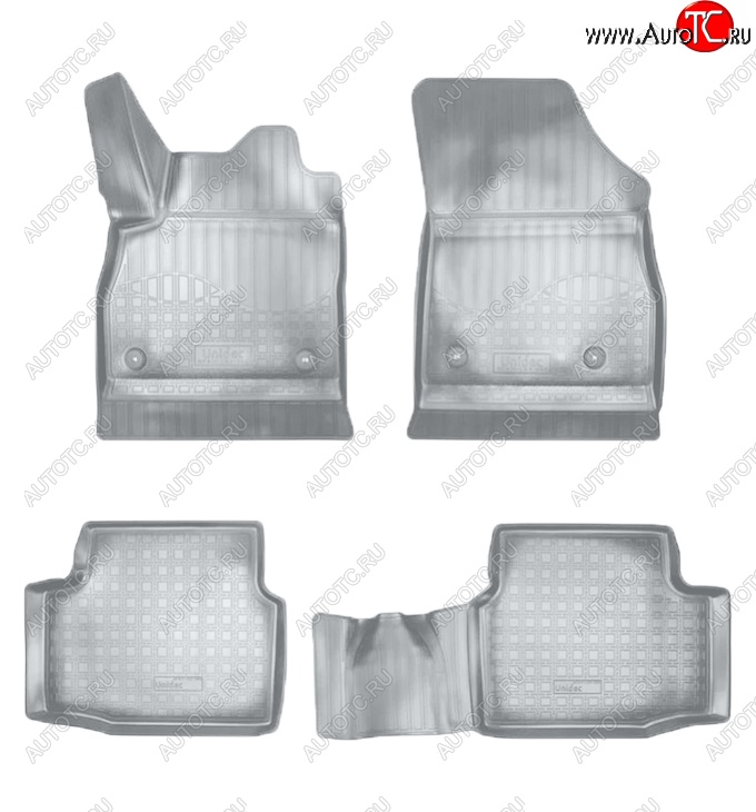 2 799 р. Коврики салонные Noplast (3D)  Opel Astra  K (2015-2021) универсал дорестайлинг, хэтчбек дорестайлинг, универсал рестайлинг, хэтчбек рестайлинг (Серые)  с доставкой в г. Керчь