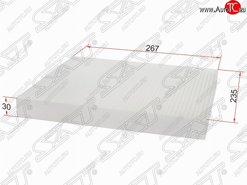 221 р. Фильтр салонный SAT (267х235х30 mm)  Opel Astra  G - Zafira ( A,  В)  с доставкой в г. Керчь