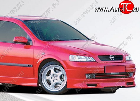 11 549 р. Накладка на передний бампер CT Opel Astra G седан (1998-2005) (Неокрашенная)  с доставкой в г. Керчь