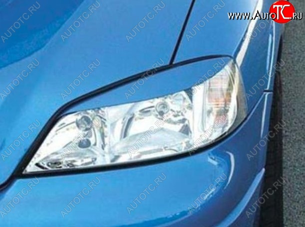 1 649 р. Реснички на фары CT Opel Astra G седан (1998-2005) (Неокрашенные)  с доставкой в г. Керчь