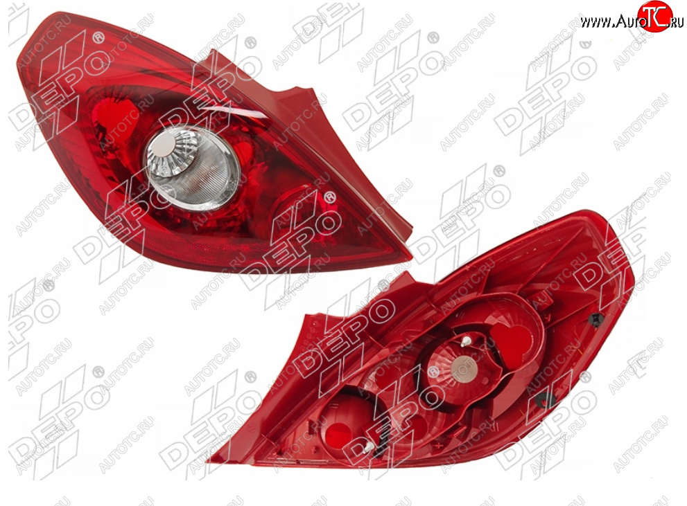 6 549 р. Левый фонарь задний DEPO Opel Corsa D дорестайлинг, хэтчбэк 3 дв. (2006-2010)  с доставкой в г. Керчь