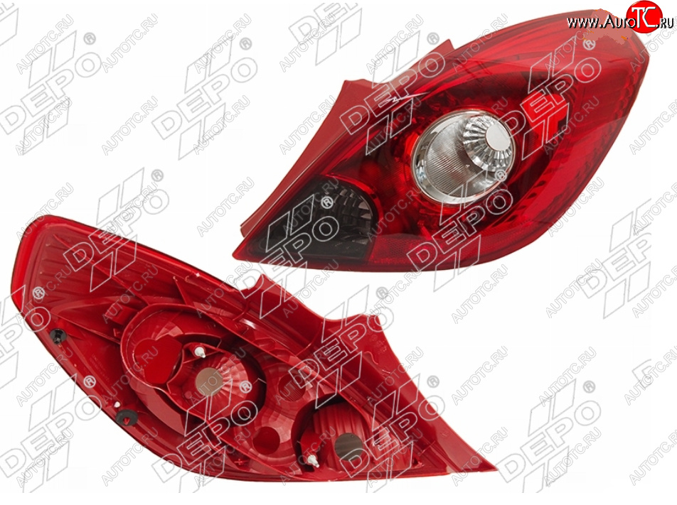 6 549 р. Правый фонарь задний DEPO Opel Corsa D дорестайлинг, хэтчбэк 3 дв. (2006-2010)  с доставкой в г. Керчь