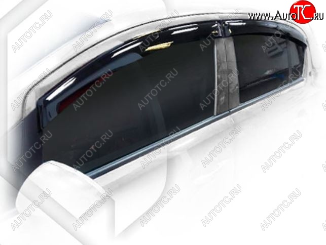 1 999 р. Дефлектора окон CA-Plastic Opel Corsa D   дорестайлинг, хэтчбэк 5 дв. (2006-2010) (Classic полупрозрачный, Без хром.молдинга)  с доставкой в г. Керчь