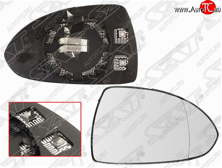 729 р. Правое полотно зеркала SAT (асферическое с обогревом)  Opel Corsa  D (2006-2014)   дорестайлинг, хэтчбэк 5 дв., дорестайлинг, хэтчбэк 3 дв., 1-ый рестайлинг, хэтчбэк 3 дв., 1-ый рестайлинг, хэтчбэк 5 дв.,  2-ой рестайлинг, хэтчбэк 5 дв., 2-ой рестайлинг, хэтчбэк 3 дв.  с доставкой в г. Керчь