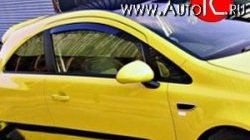 Дефлекторы окон (ветровики) Novline 2 шт. Opel Corsa D 2-ой рестайлинг, хэтчбэк 3 дв. (2011-2014)